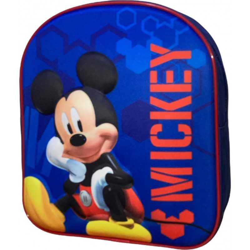 Sac ?� Dos Mickey Mouse Disney Maternelle 30 cm 1 Compartiment Bleu Enfant